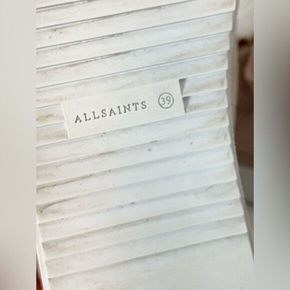 ALL SAINTS Trish suede platform sneaker in Dirty Pink. US 8/39 - Picture 12 of 13